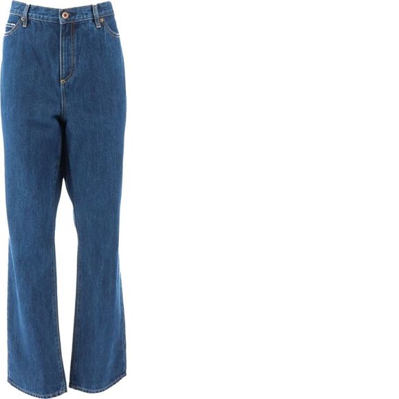 Lands' End Denim - Lands' End Women's High-Rise Straight Leg Jean Medium Wash 16 NEW 435781